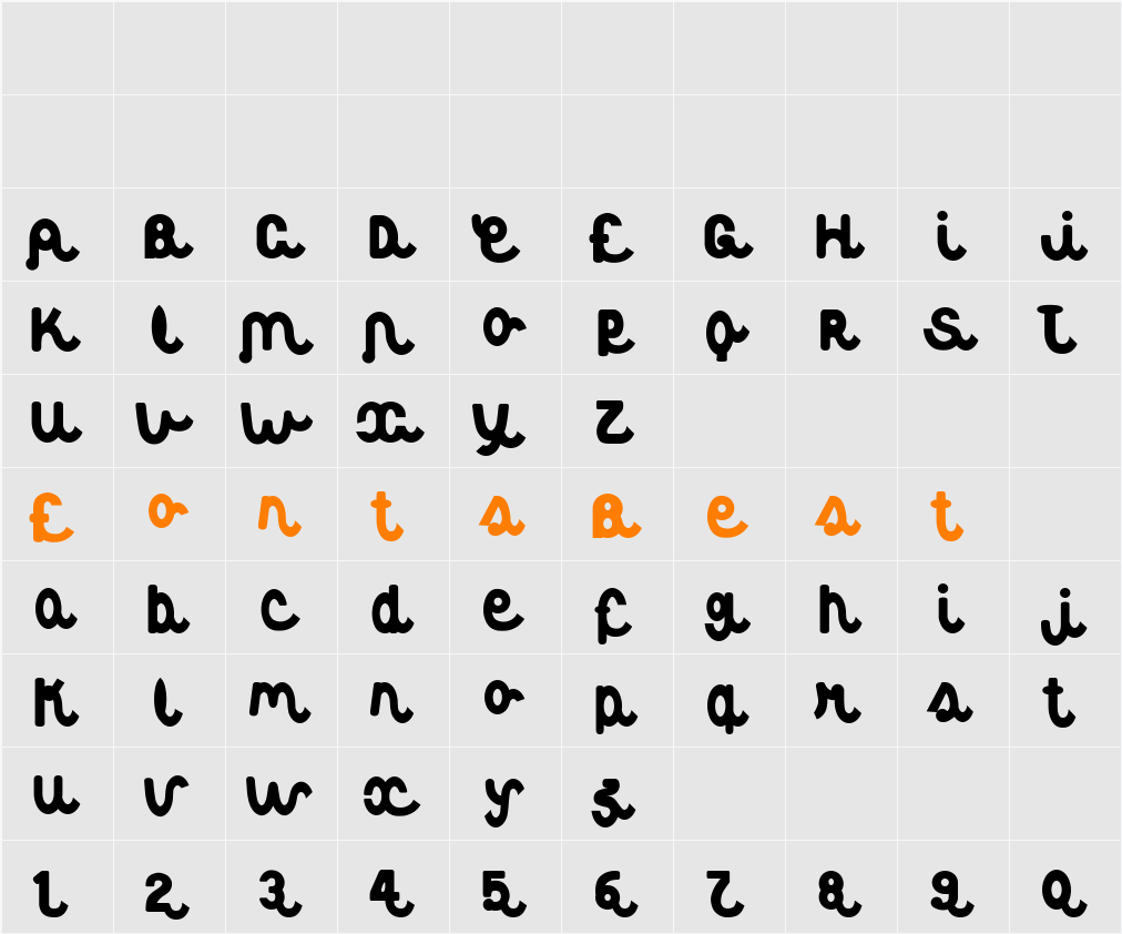 Albertine Character Map