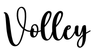 Volley Font Image