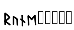 Rune23571 Font Image