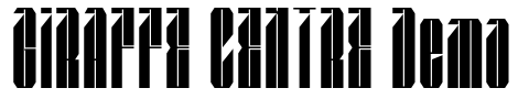 GIRAFFE CENTRE Demo Font Image