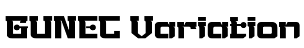 GUNEC Variation Font Image