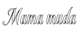 Mama muda Font Image