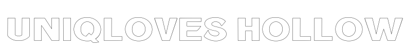 Uniqloves Hollow Font Image