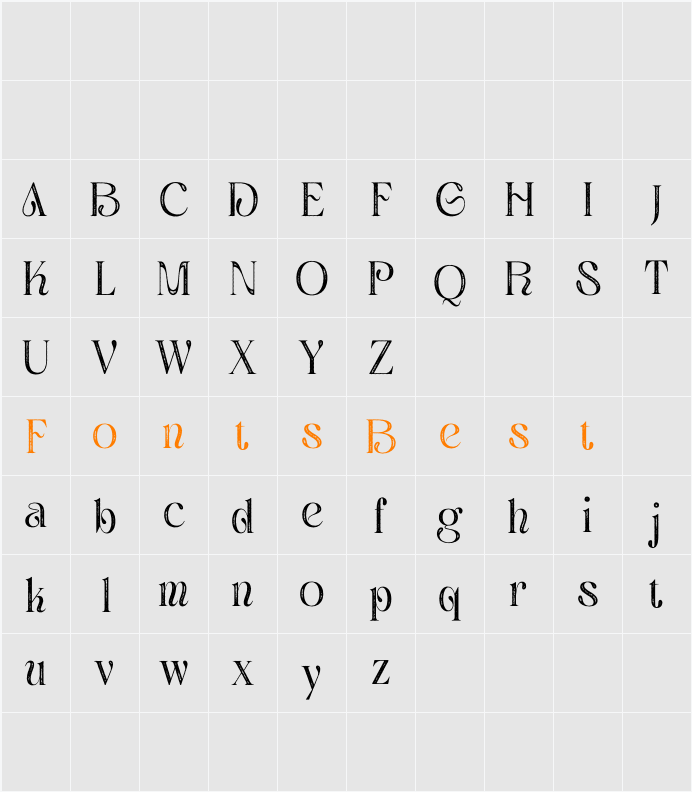 Aquene Stamp Demo Character Map