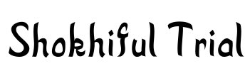Shokhiful Trial Font Image