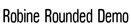 Robine Rounded Demo Font Image