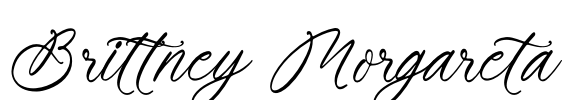 Brittney Morgareta Font Image