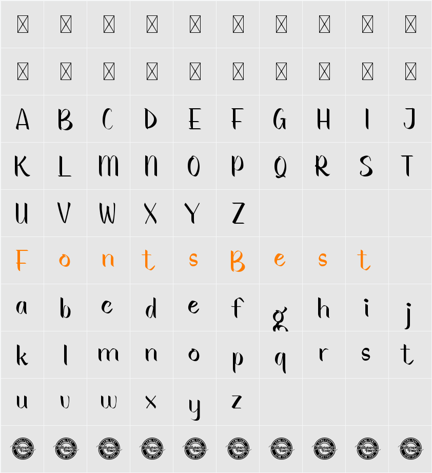 Sauce Bolognese Demo Character Map