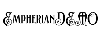EmpherianDEMO Font Image