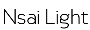 Nsai Light Font Image