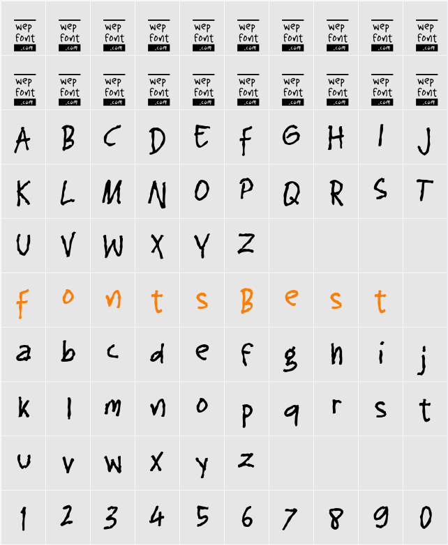 Oalariane Character Map