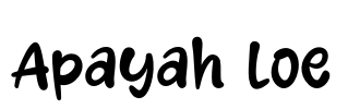 Apayah Loe Font Image