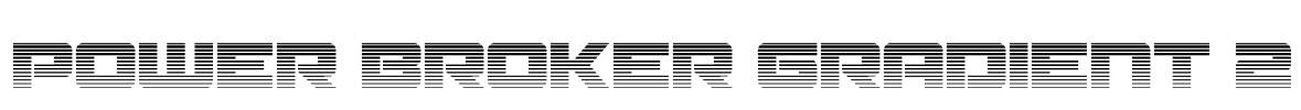 Power Broker Gradient 2 Font Image