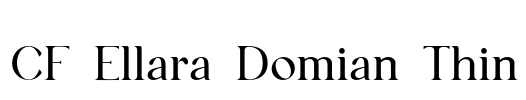 CF Ellara Domian Thin Font Image