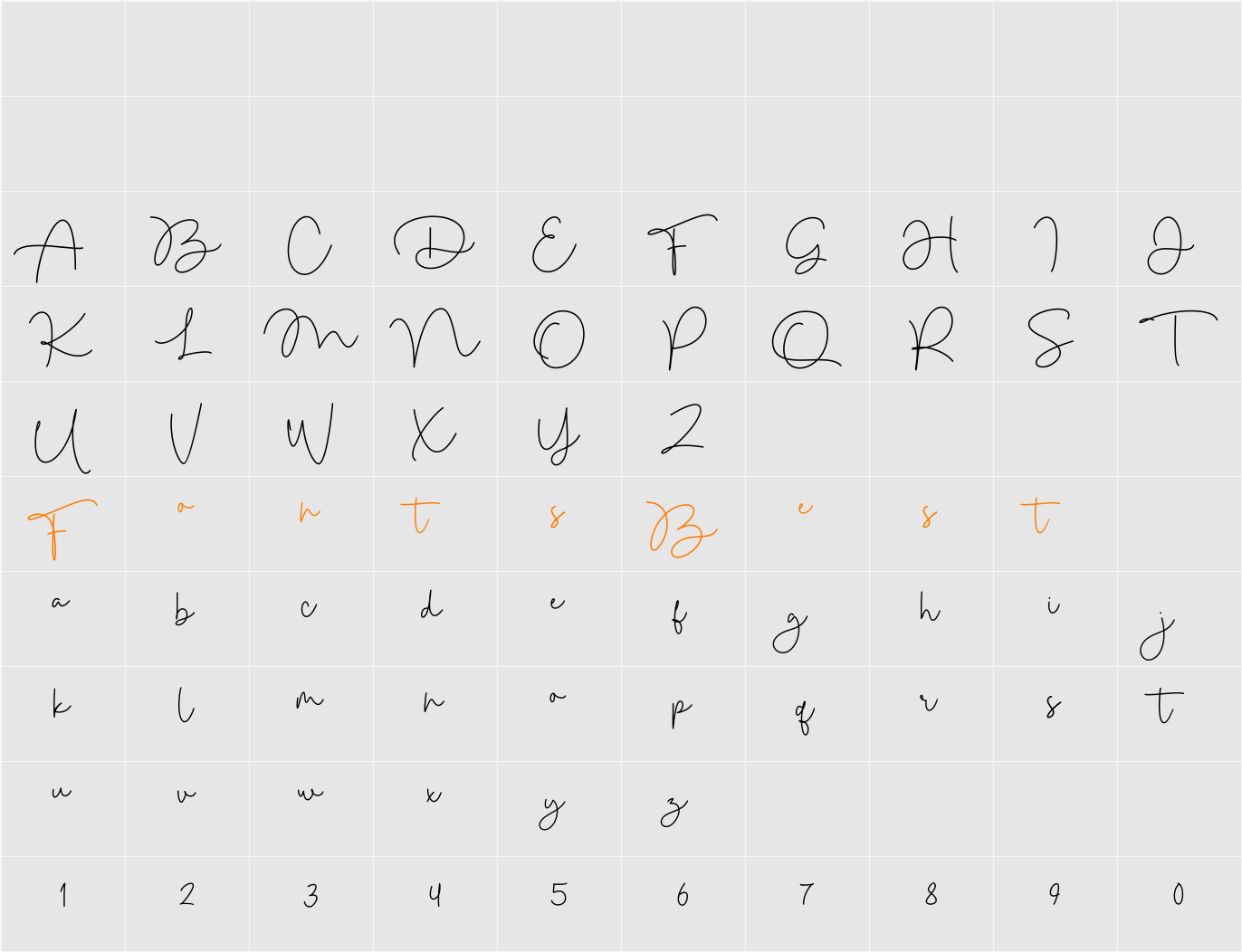 Mallcity Character Map