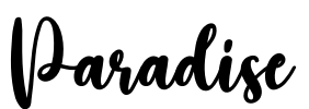 Paradise Font Image