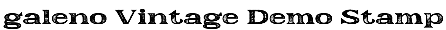 galeno Vintage Demo Stamp Font Image