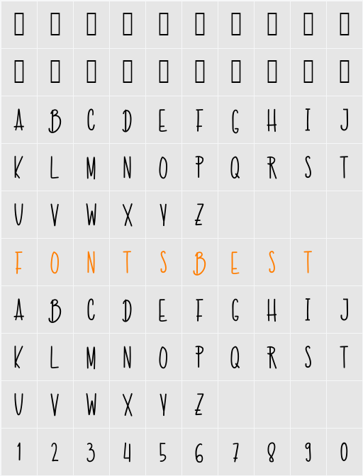 Simple-Notebook Character Map