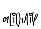 aliquip Font Image
