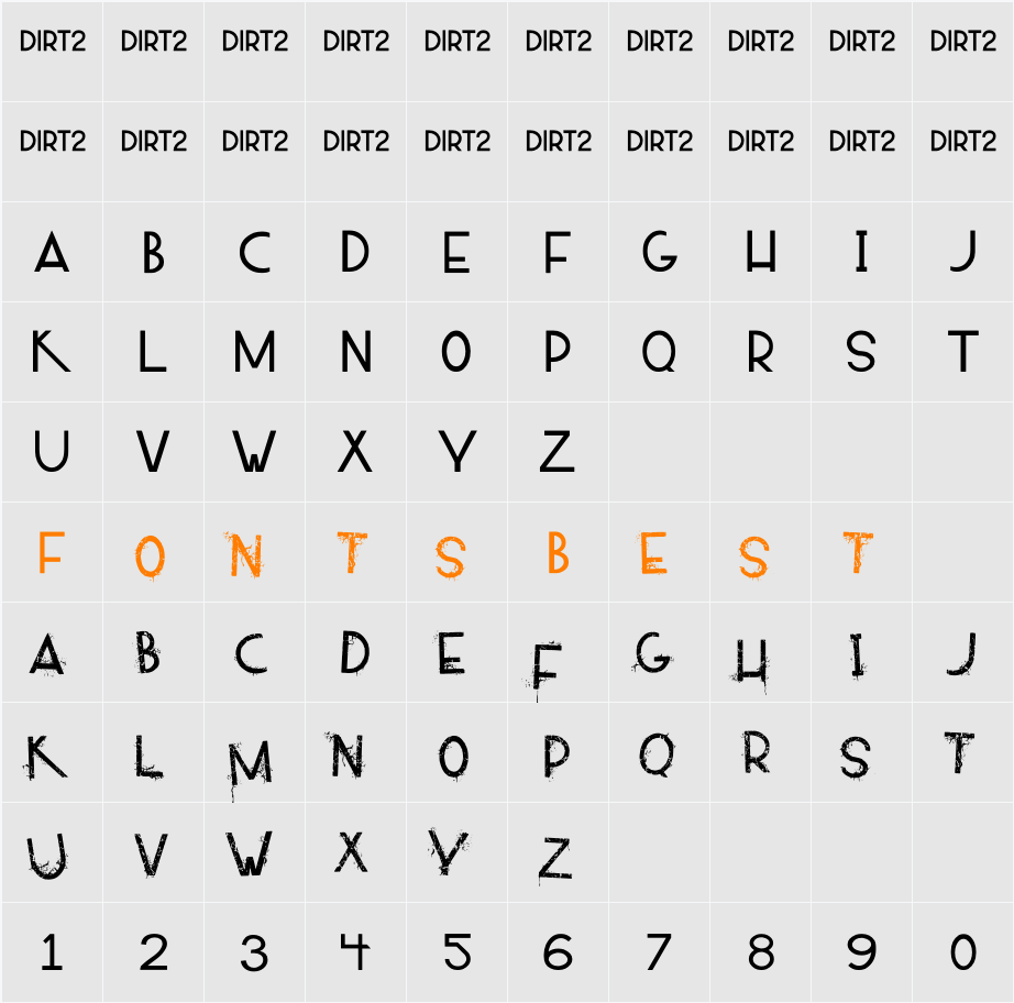 ALPACA54 Character Map