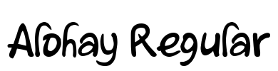 Alohay Regular Font Image