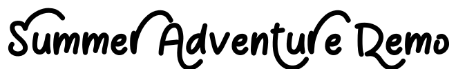 Summer Adventure Demo Font Image