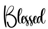Blessed Font Image