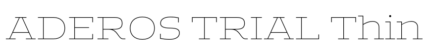 ADEROS TRIAL Thin Font Image