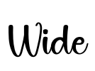 Wide Font Image