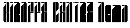 GIRAFFE CENTRE Demo Font Image