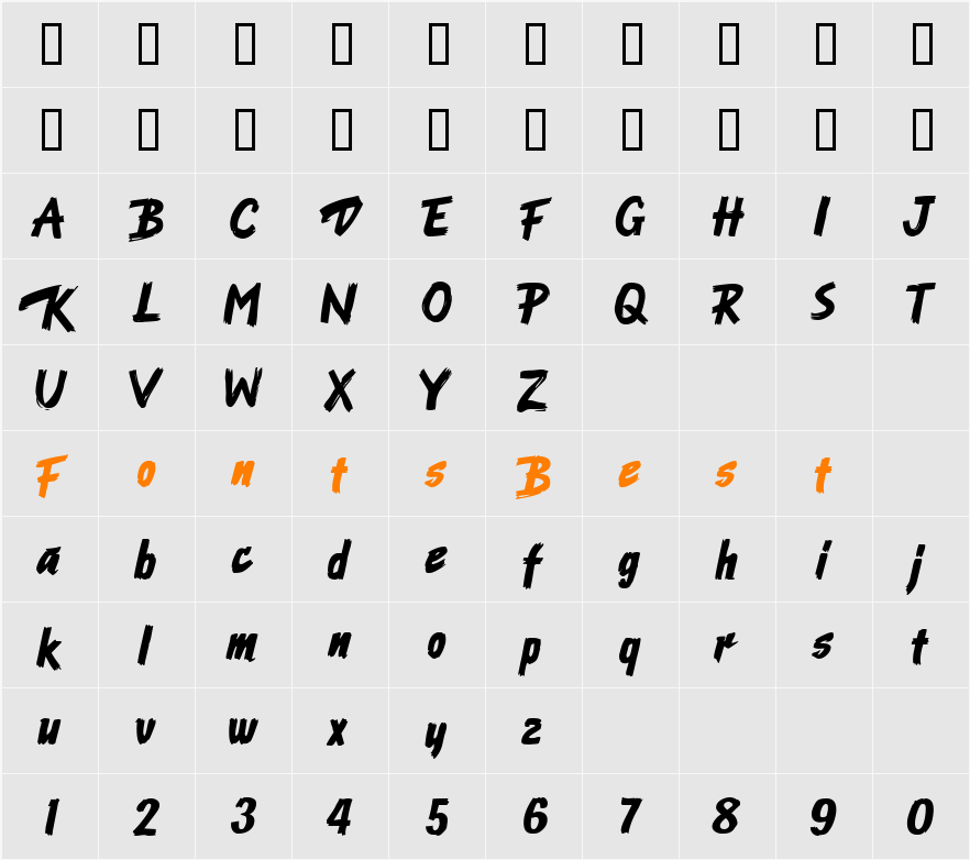 Ode an Erik AH Character Map