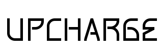 UPCHARGE Font Image