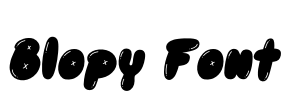 Blopy Font Font Image