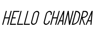 HELLO CHANDRA