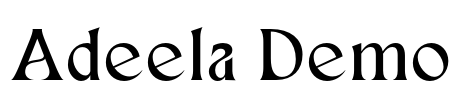 Adeela Demo Font Image