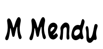 M Mendu Font Image