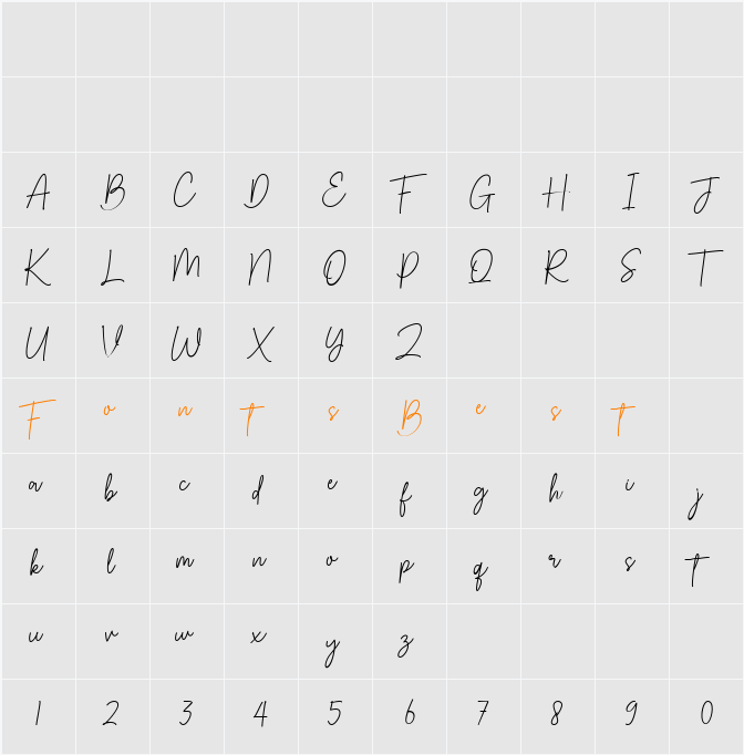 Just Shemy Character Map