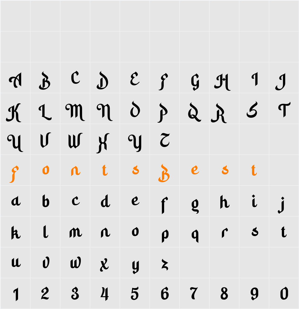 Hidayatullah DEMO Character Map