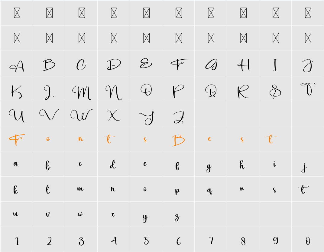 Smile Character Map