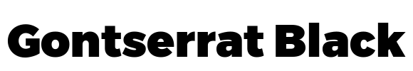 Gontserrat Black Font Image