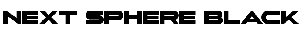 Next Sphere Black Font Image