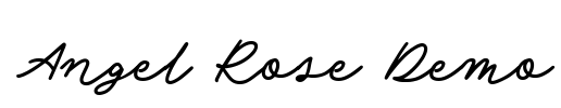 Angel Rose Demo Font Image