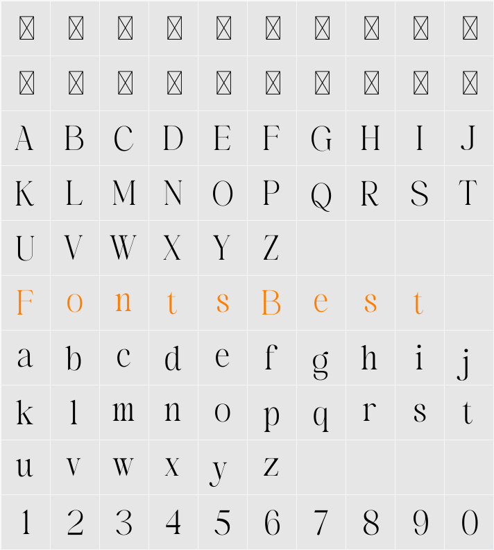 Viagram Character Map
