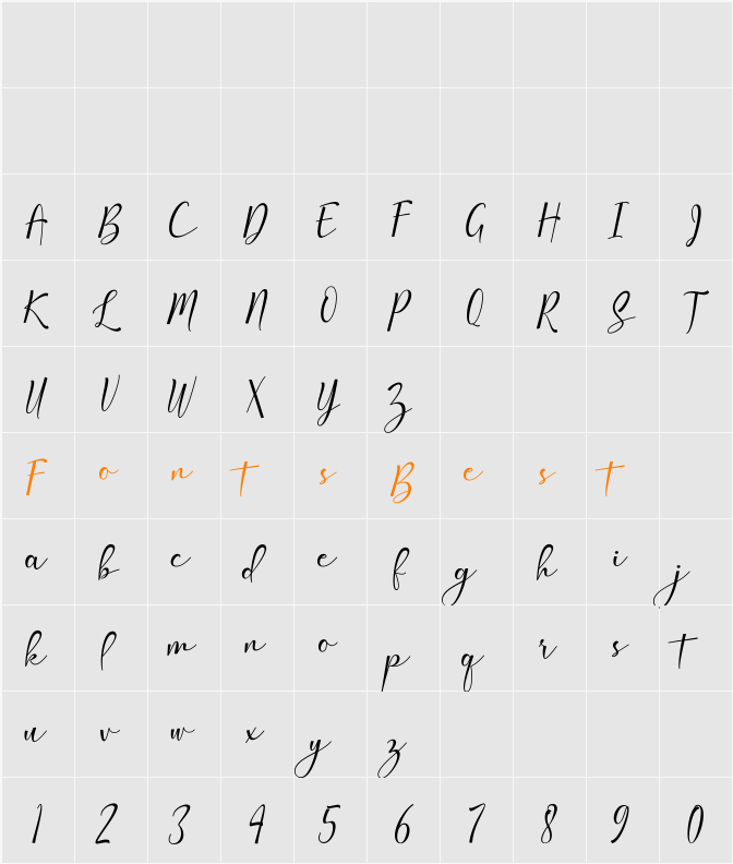 Amlight Character Map
