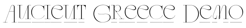Ancient Greece Demo Font Image