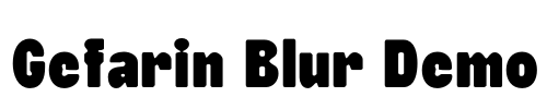 Gefarin Blur Demo Font Image