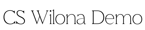 CS Wilona Demo Font Image
