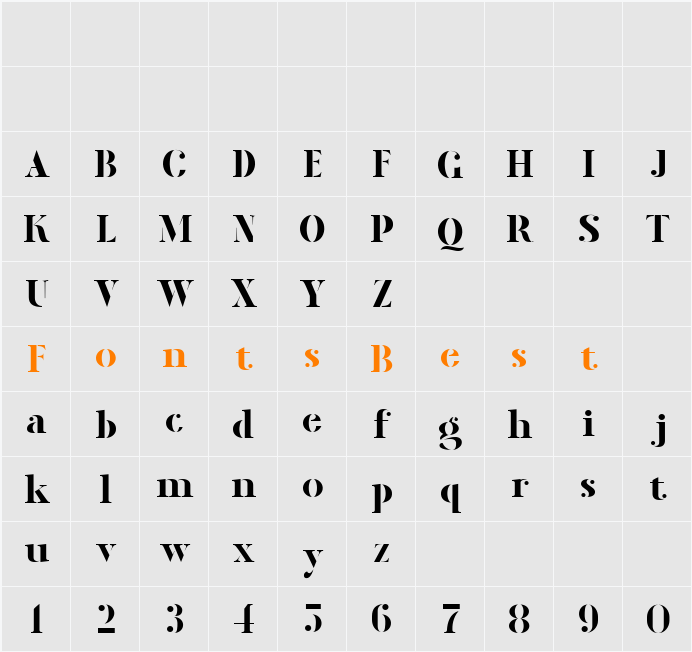 Marvello Character Map