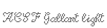 ACSF Gallant light Font Image