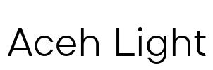 Aceh Light Font Image